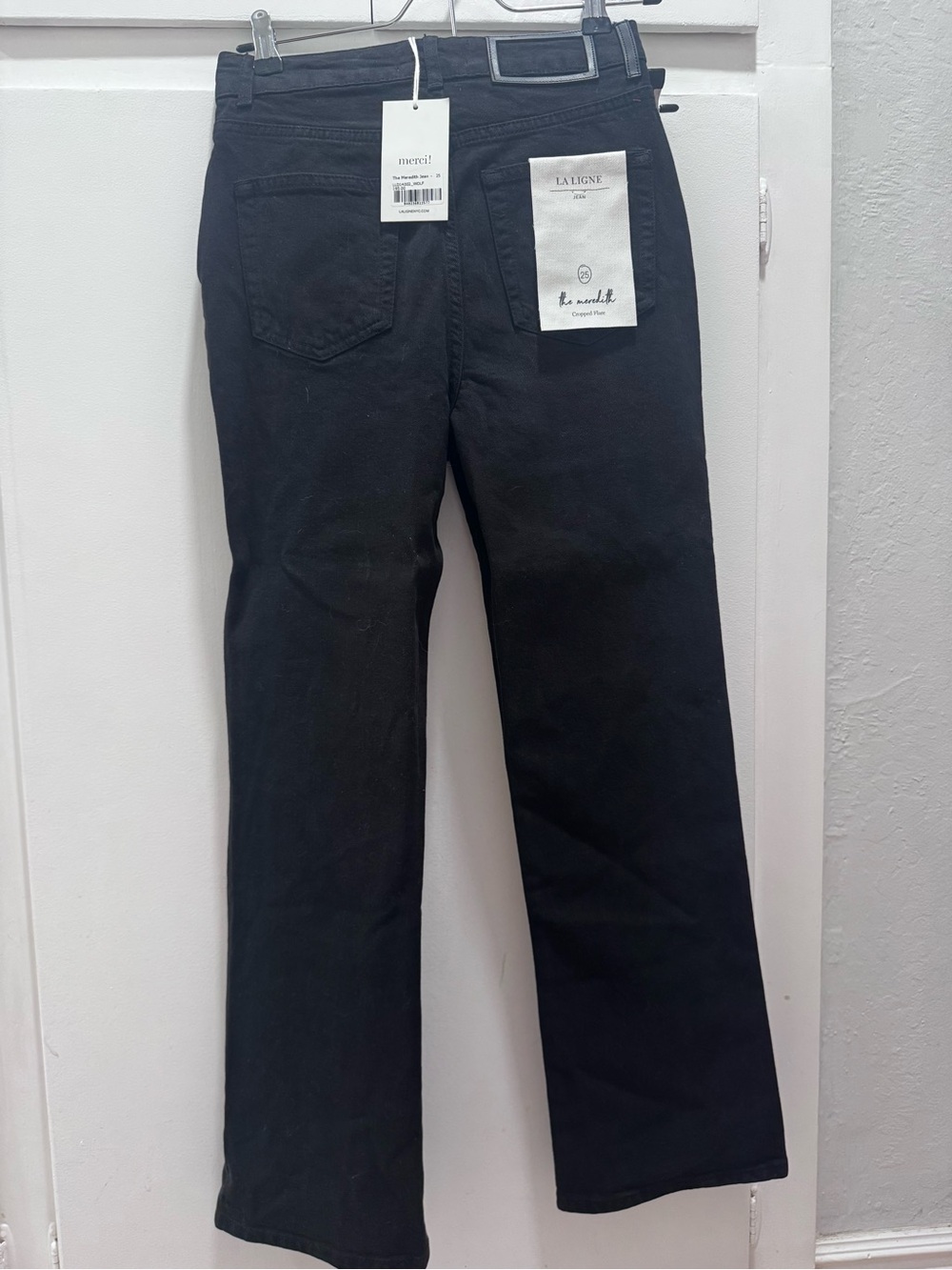 La Ligne Meredith High-Rise Cropped Flare Jean  brand new